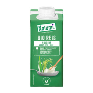 Salsa Vegana para cocinar de Arroz Liquida Bio Natumi, 200 ml