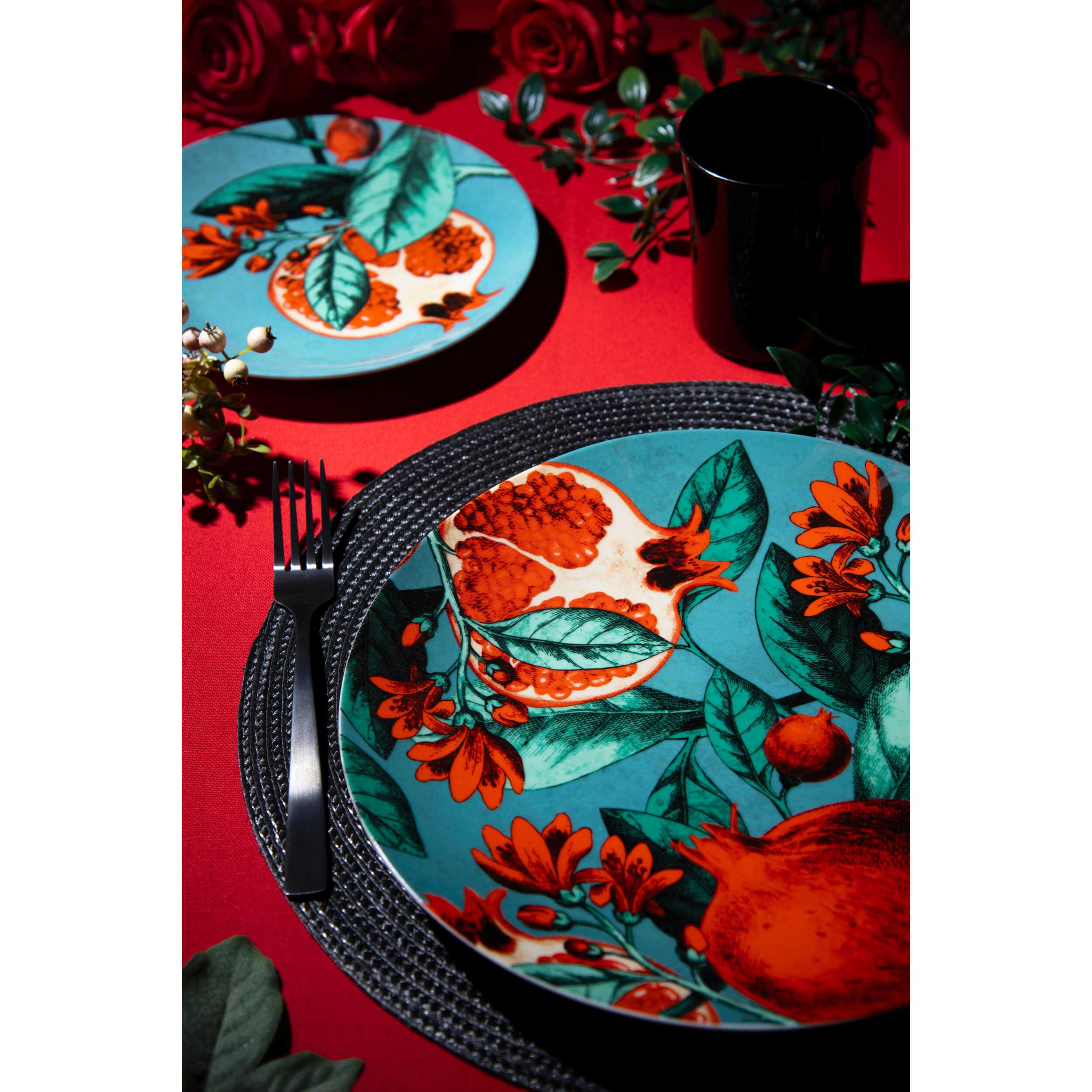 Set de 6 sets de table ronds Excelsa – Round, Polypropylène Noir