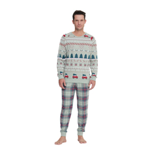 Pigiama uomo winter car in caldo cotone girocollo Noidinotte