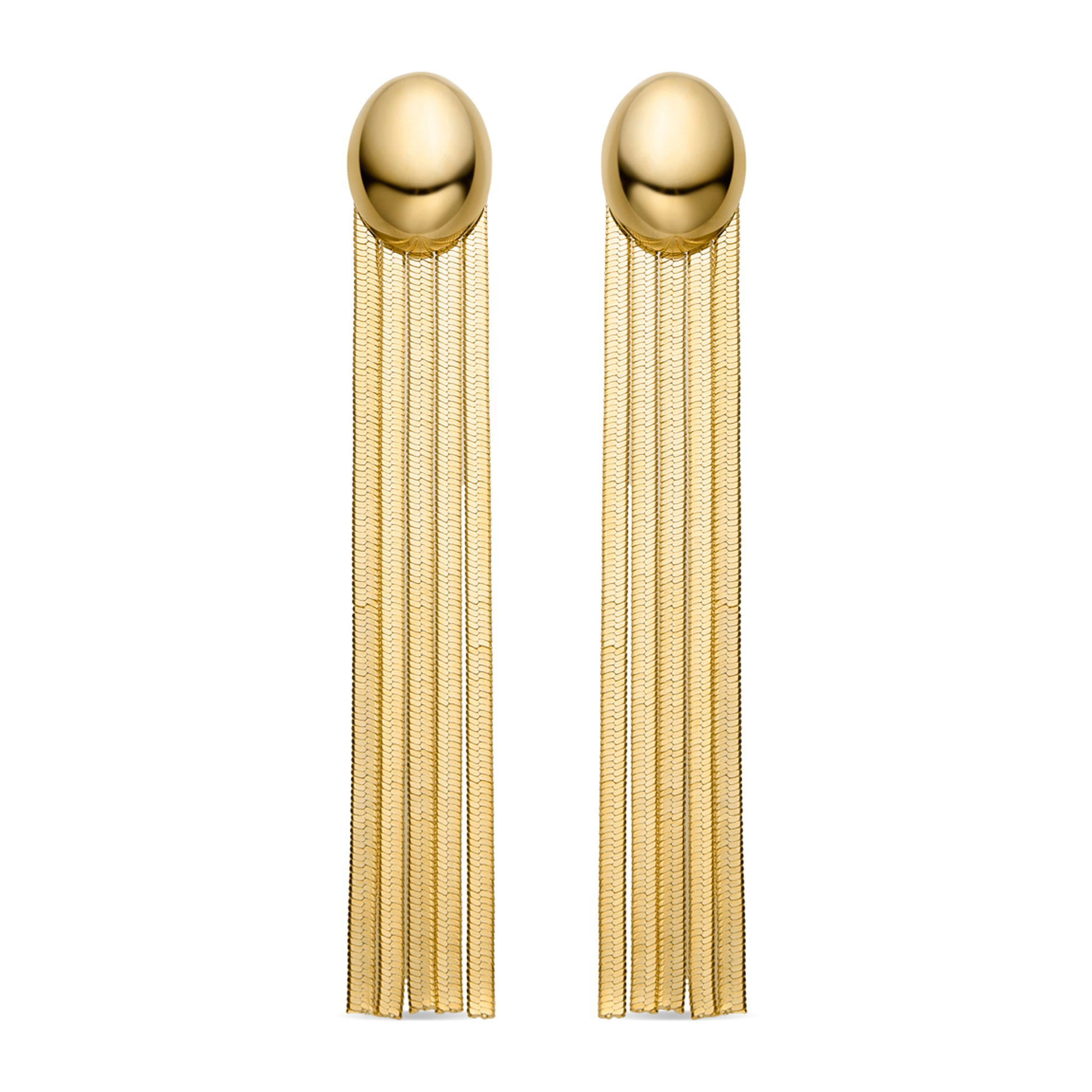 Pendientes Lux by Lux acabadoss en oro amarillo 18K