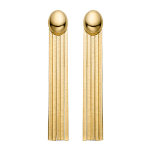 Pendientes Lux by Lux acabadoss en oro amarillo 18K