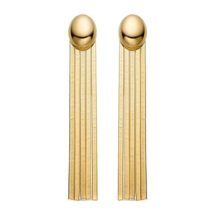 Pendientes Lux by Lux acabadoss en oro amarillo 18K