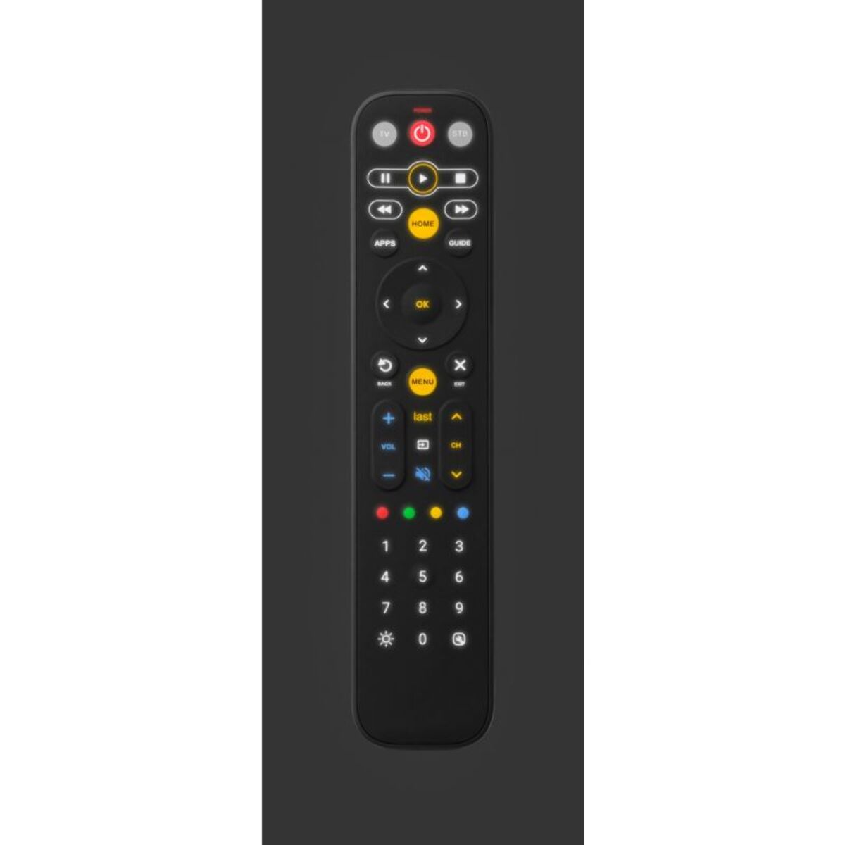 Télécommande universelle ONE FOR ALL Universelle EazyClean 2en1 - Black - Rét