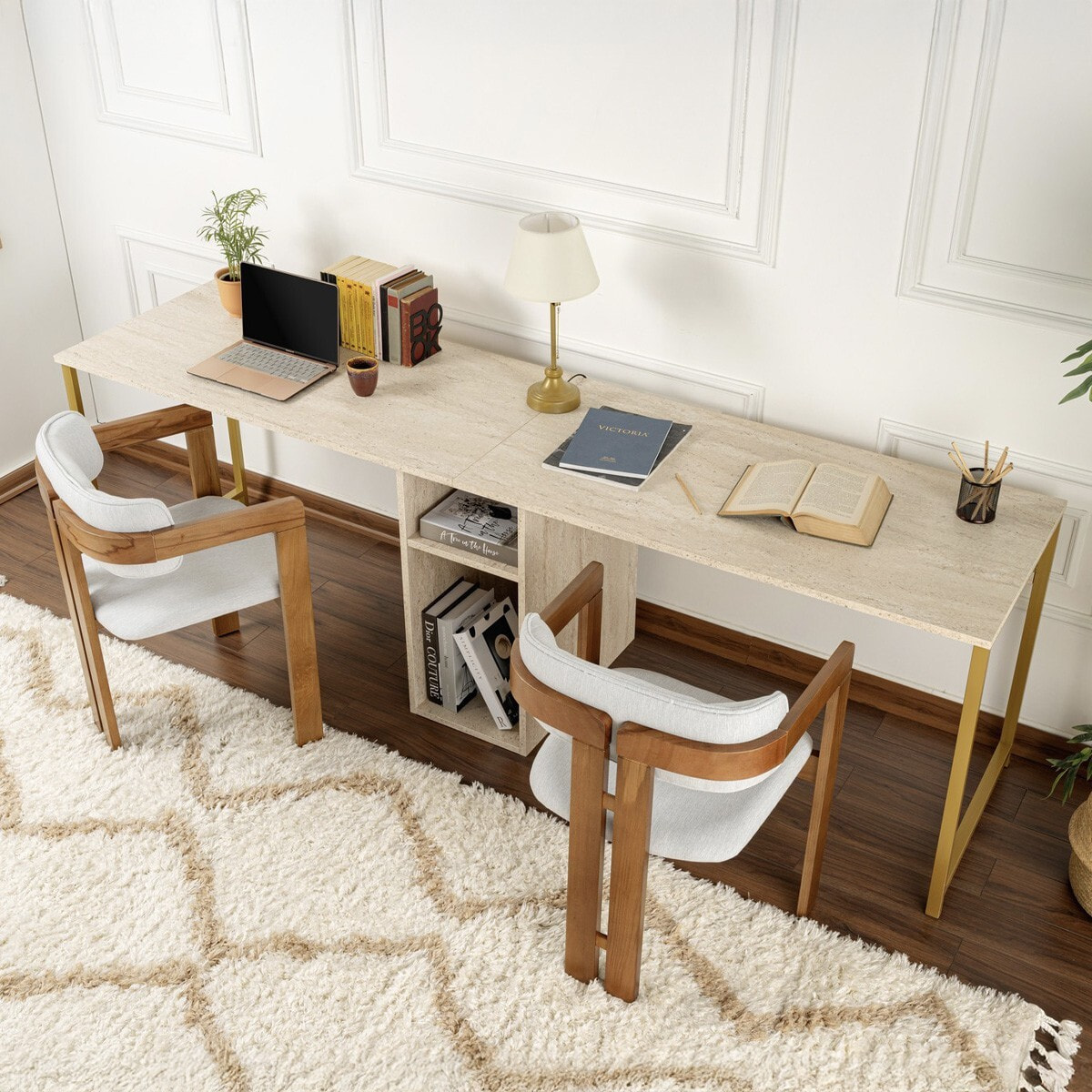 Bureau double avec rangement central - ORSA