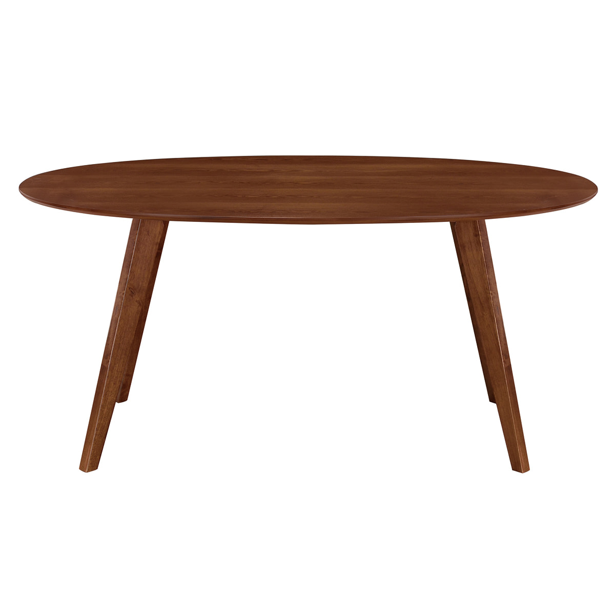 Table à manger vintage ovale en bois foncé L160 cm MARIK