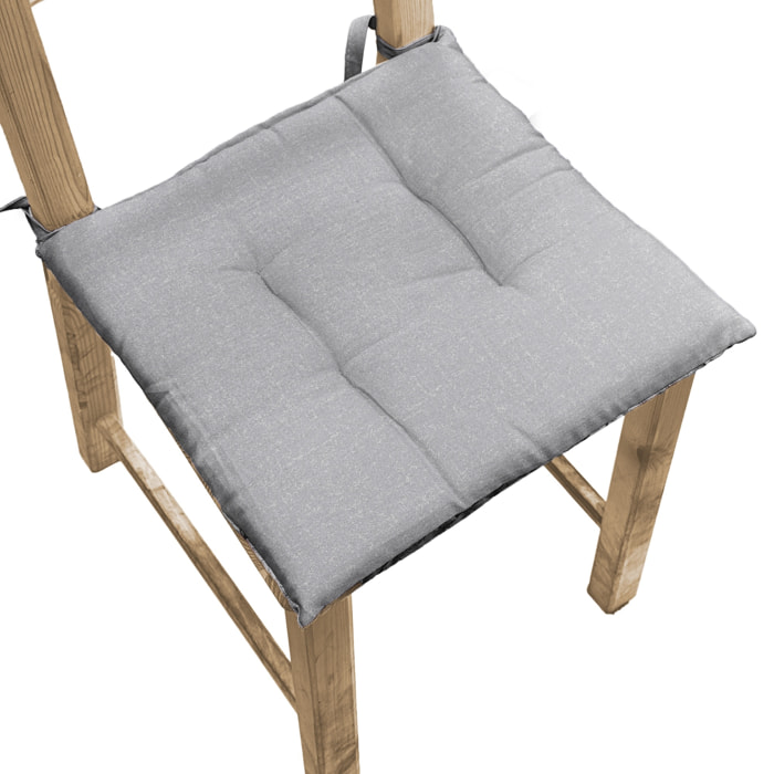 6X CUSCINO SEDIA DIS.TEXTURE GRIGIO 40X40 CM