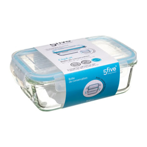 Boîte de conservation verre "Clipeat" 0,8L