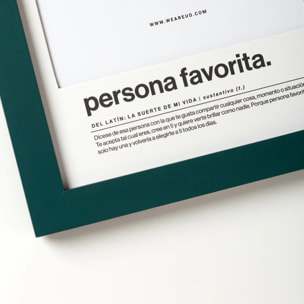 Marco fotos "Persona favorita"