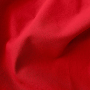 Rideau coloré en pur coton 8 œillets - Rouge