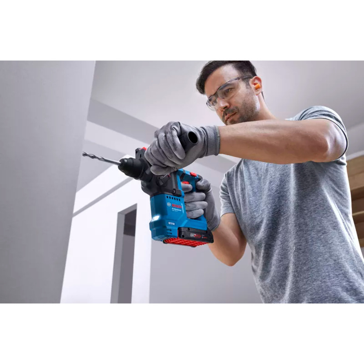 Perforateur GBH 18V-18 Professional SDS Plus avec KickBack Control, sans batterie, ni chargeur - Livré dans L-Boxx 136 - BOSCH - 0611927003