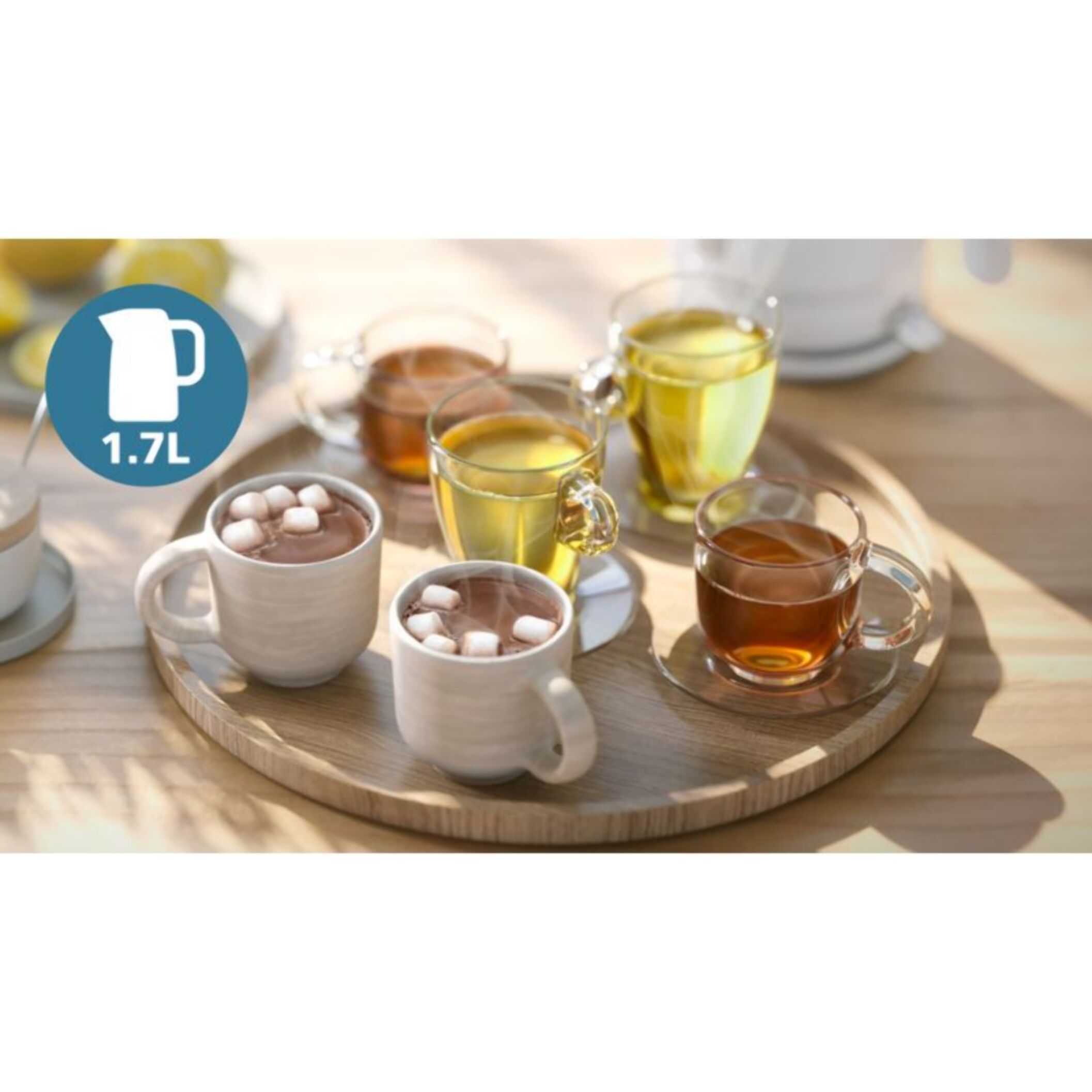 Bouilloire PHILIPS HD9411/00 Bouilloire électrique blanche Série 3000 1.7L, 2200W