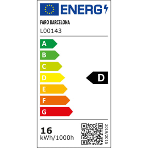 LANTAU L LED Ventilador níquel mate/pino DC