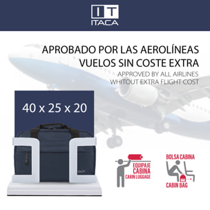 Mochila Viaje Cabina Itaca Spey Azul Marino