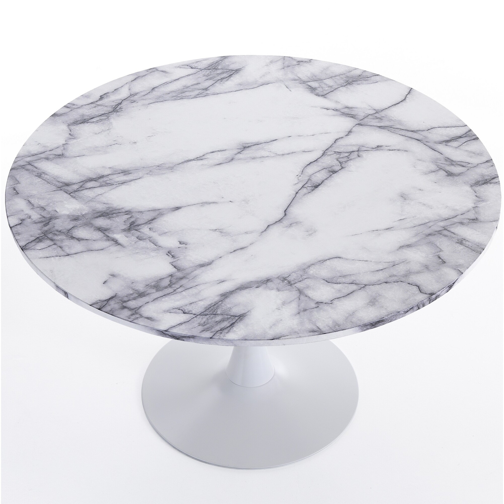 Tomasucci Table ronde KYOTO 120 WHITE MARBLE