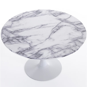 Tomasucci Table ronde KYOTO 120 WHITE MARBLE