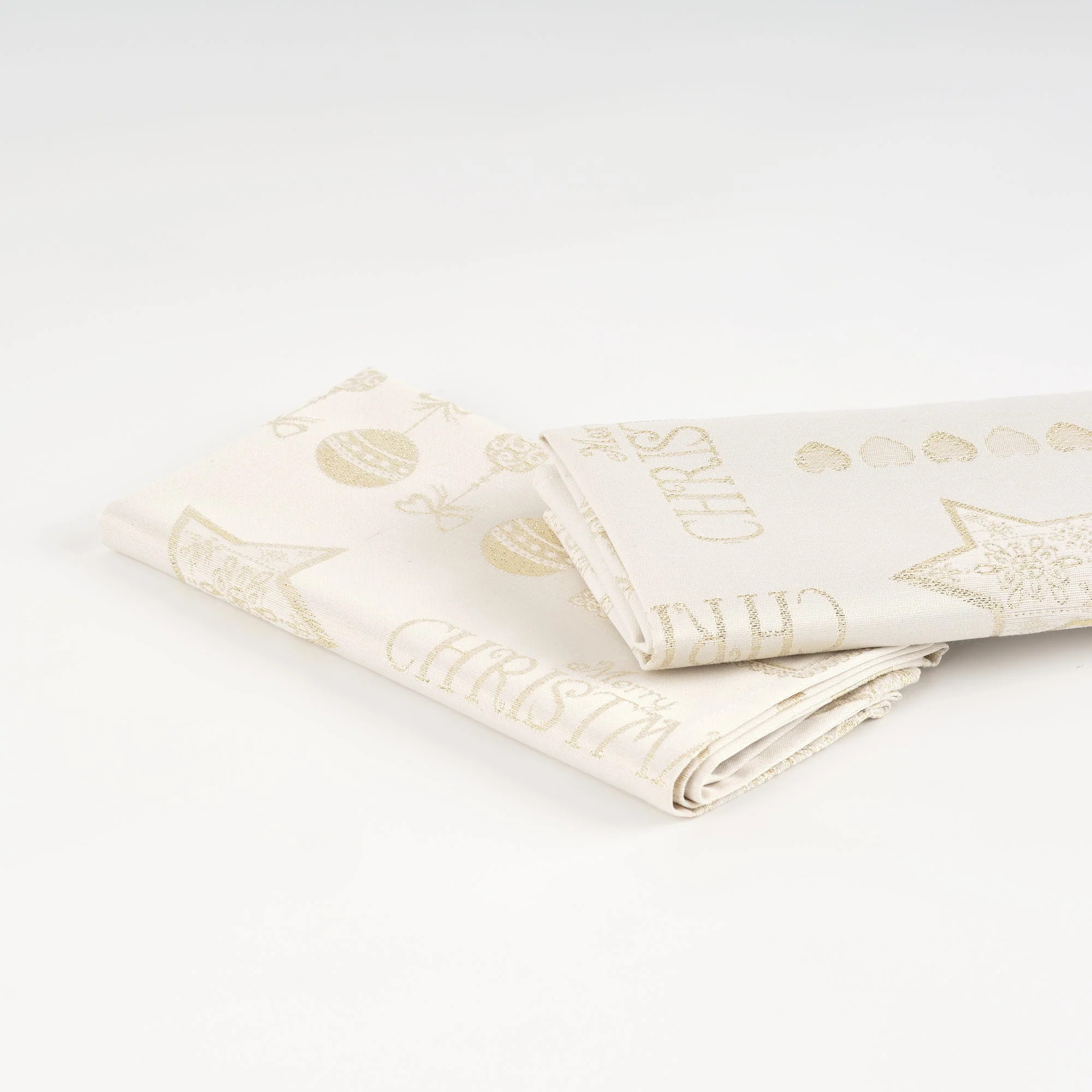 Lot de 2 Serviettes jacquard fil d'or PSC4732A 45x45 cm