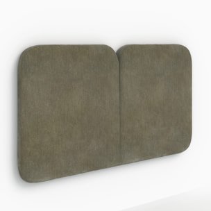 Tête de lit en tissu vert olive 160 cm - Etna