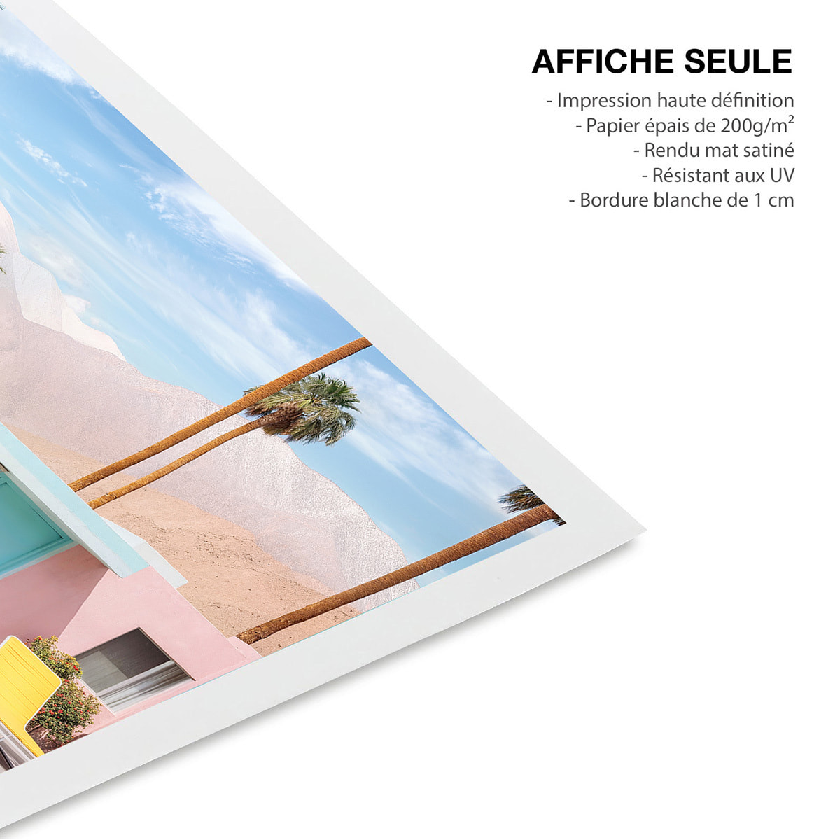 Affiche californie Une Journée à la piscine Affiche seule