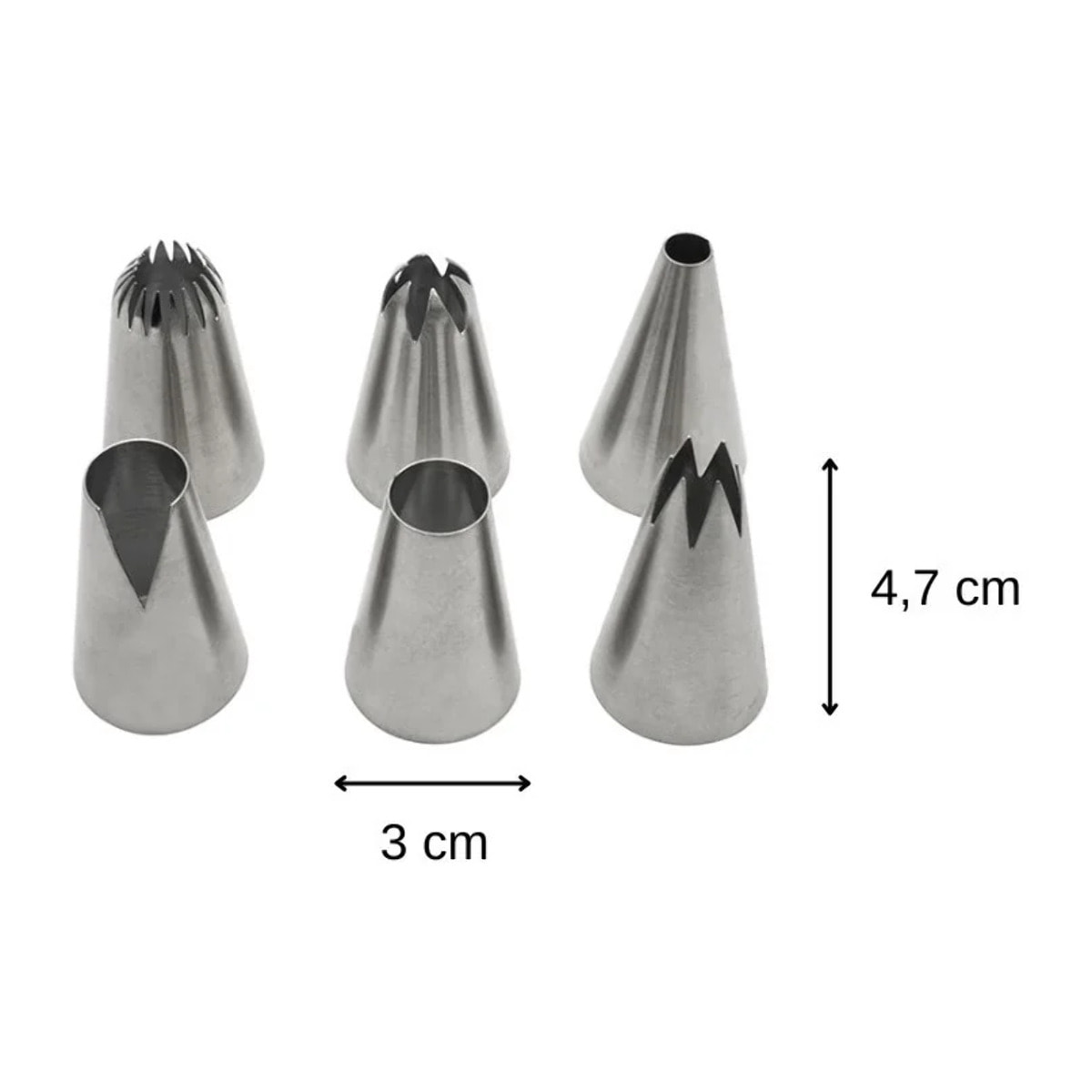 Lot de 20 poches à douilles plastique avec douilles inox et plastique 32 cm Zenker Smart Pastry