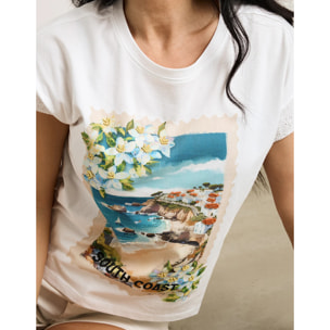 Camiseta Manga Corta Blanco - Saintez