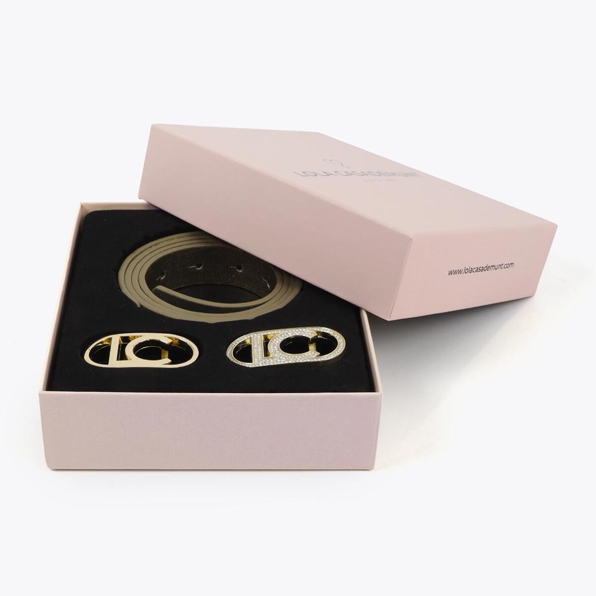 Pacco Cinture Reversibili Metalliche con Fibbia Intercambiabile