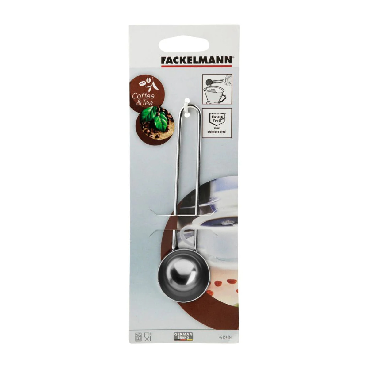Ensemble de 2 Cuillères doseuse à café inox environ 8gr Fackelmann Petit Déjeuner