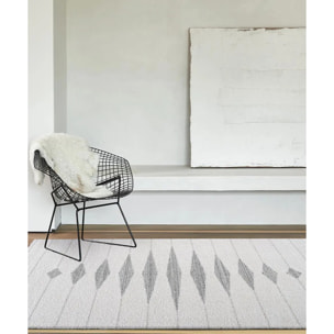 Tappeto Moderno Soggiorno Salotto Avorio Grigio Chiaro