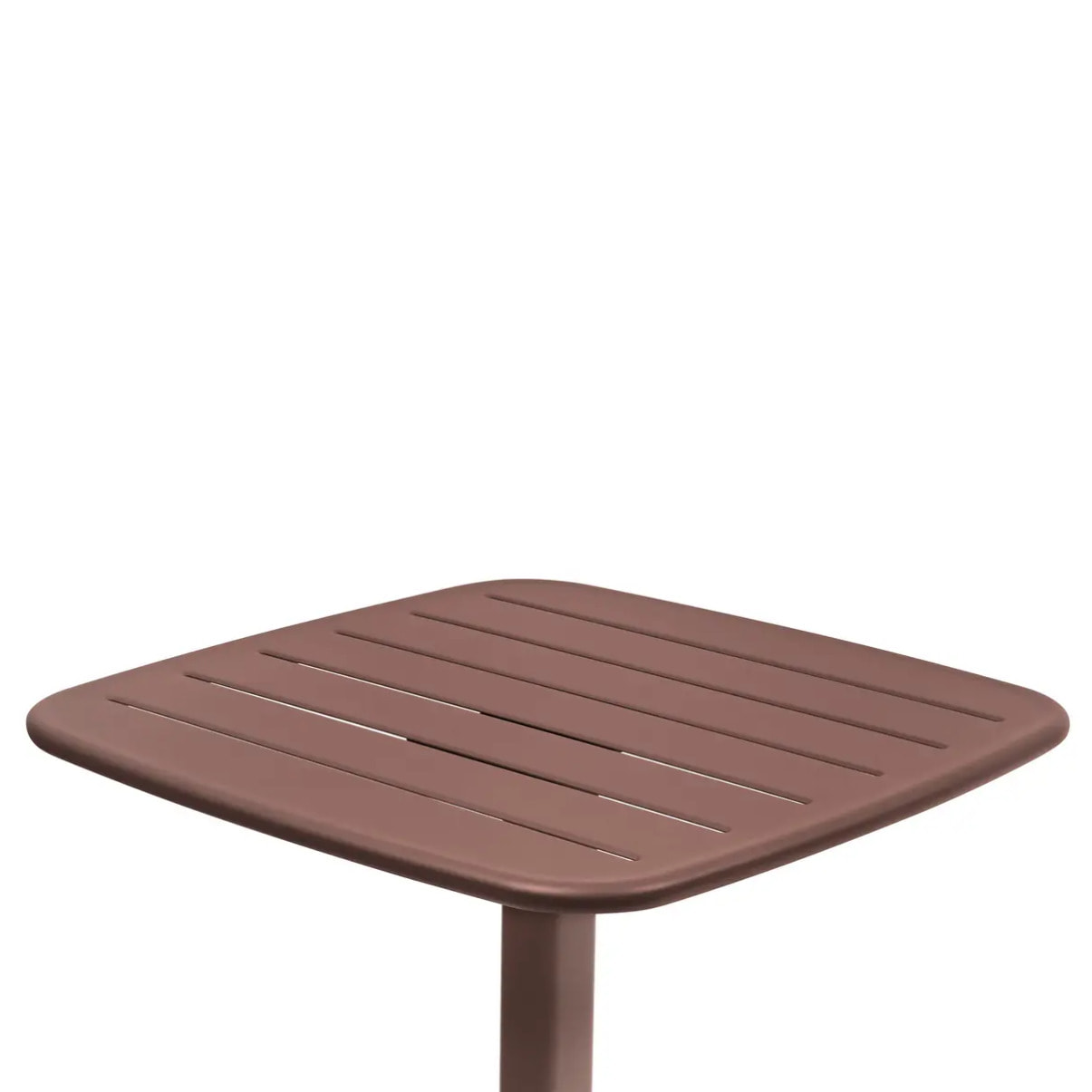 Table haute de jardin 2 places Alegoria 70x70cm acajou