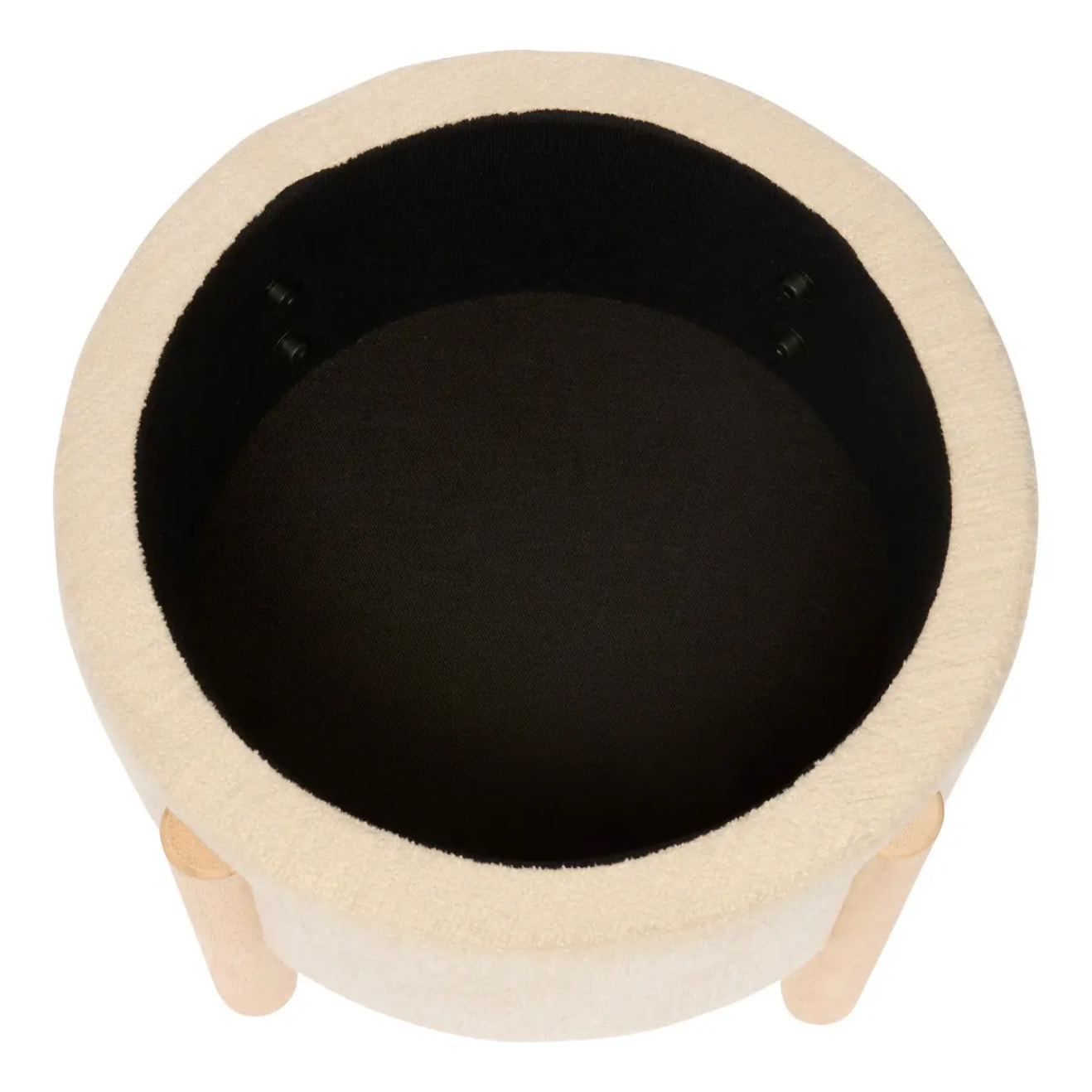 Tabouret Coffre Elki Blanc 45,5x37x45,5cm