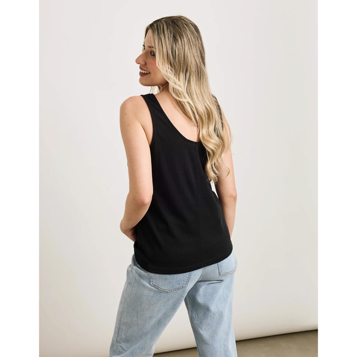 Camiseta Tirantes Negro - Daxin