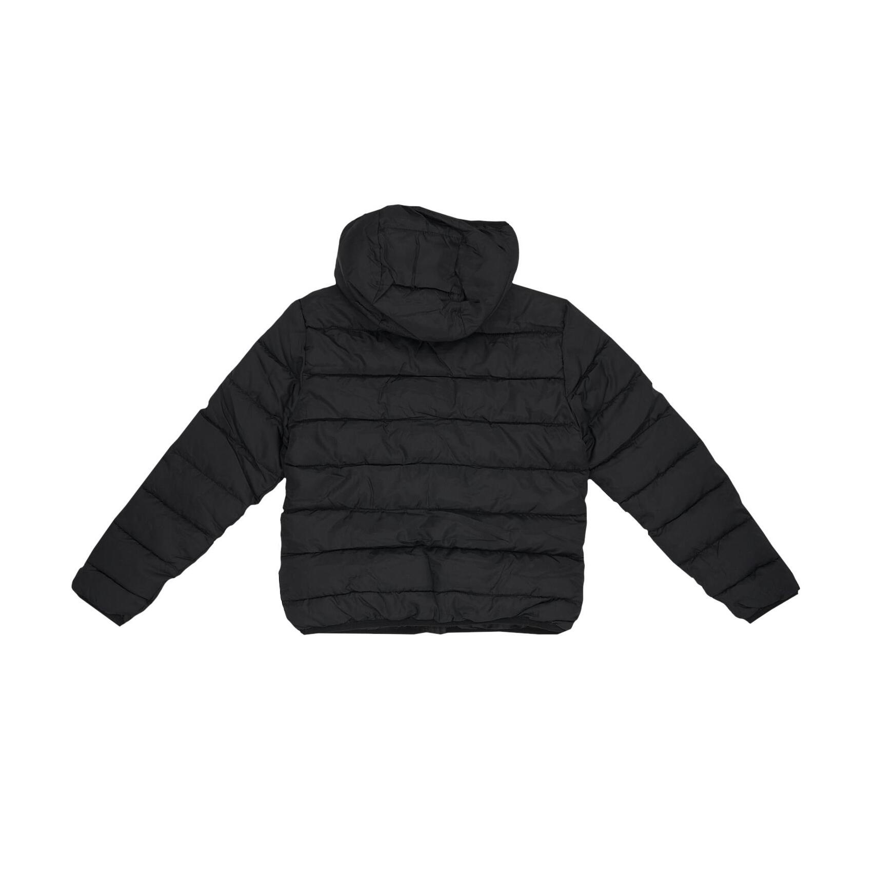 Piumino da bambino in nylon con cappuccio e zip Leone 1947 Neon