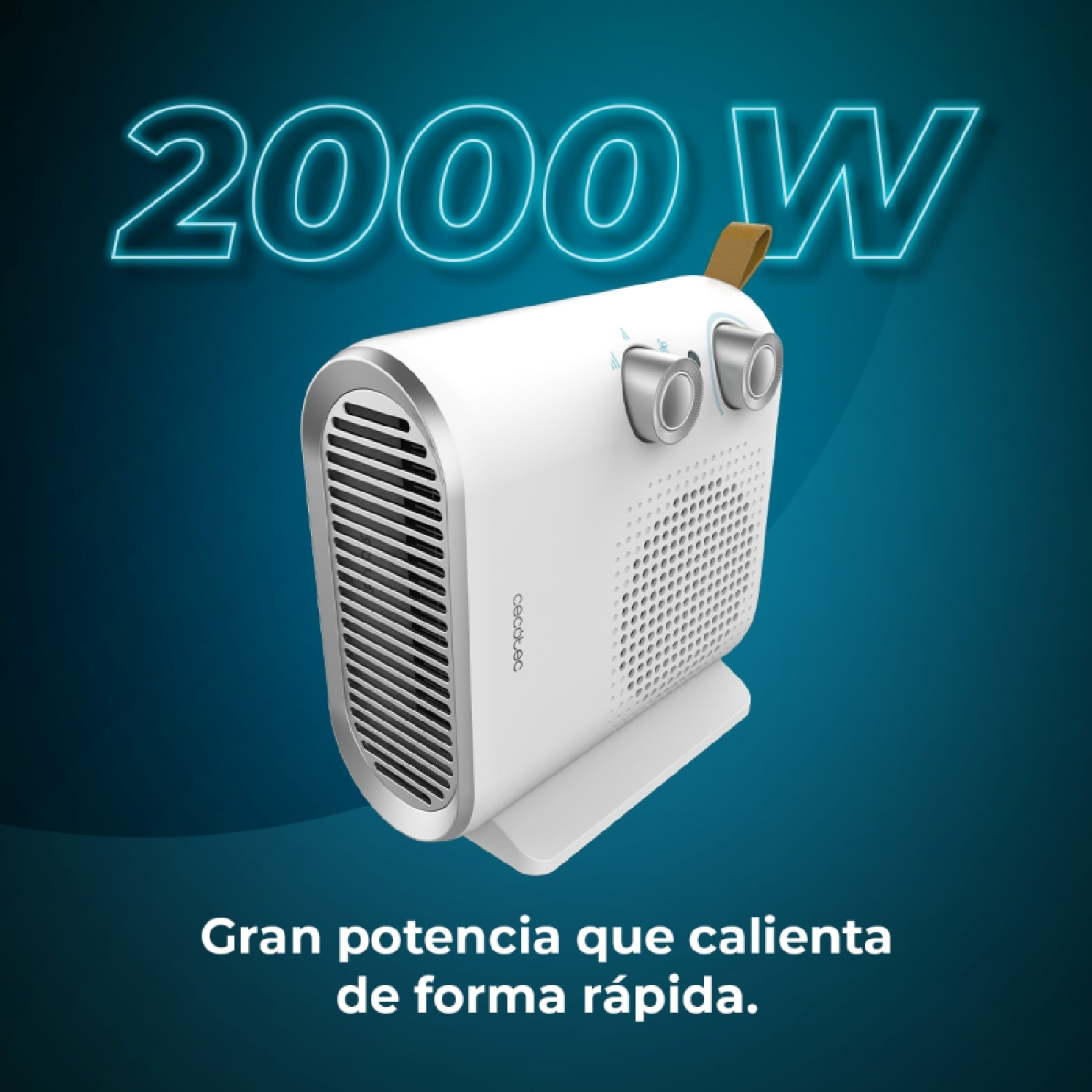 Cecotec Calefactor Eléctrico ReadyWarm 2050 Max Dual White Termoventilador 2000