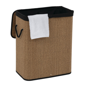 Panier à linge bambou 100 L - Beige