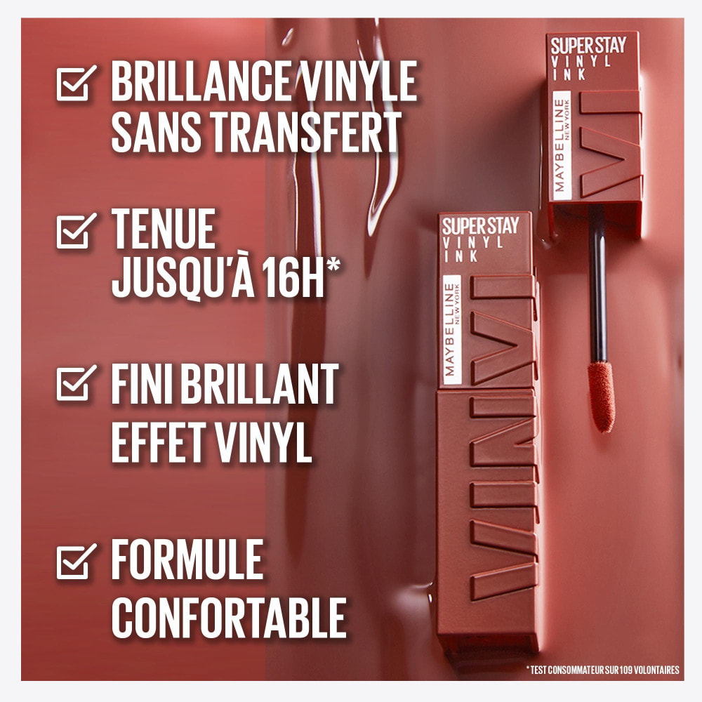 Maybelline New York Superstay Vinyl Ink Encre à lèvres liquide mat 130 EXTRA 4.2 ML