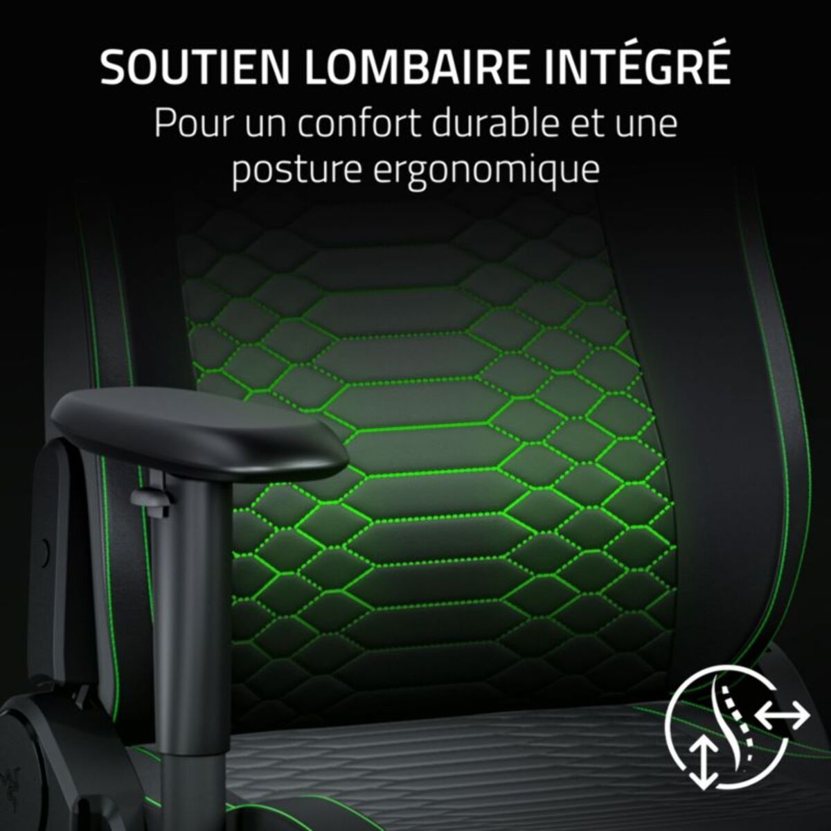 Chaise gaming RAZER Iskur V2 NewGen Green