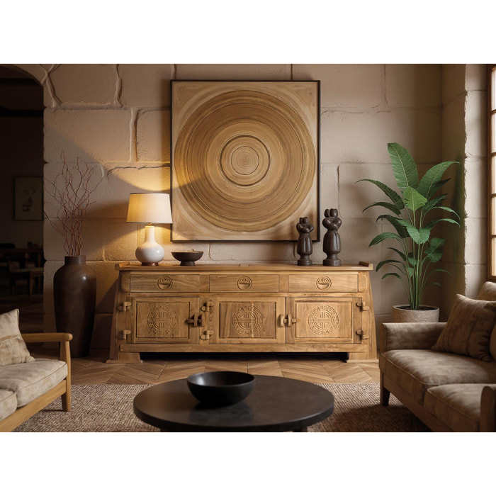 Mueble TV de Madera de Teca 170 Cm Estilo Colonial Oriental