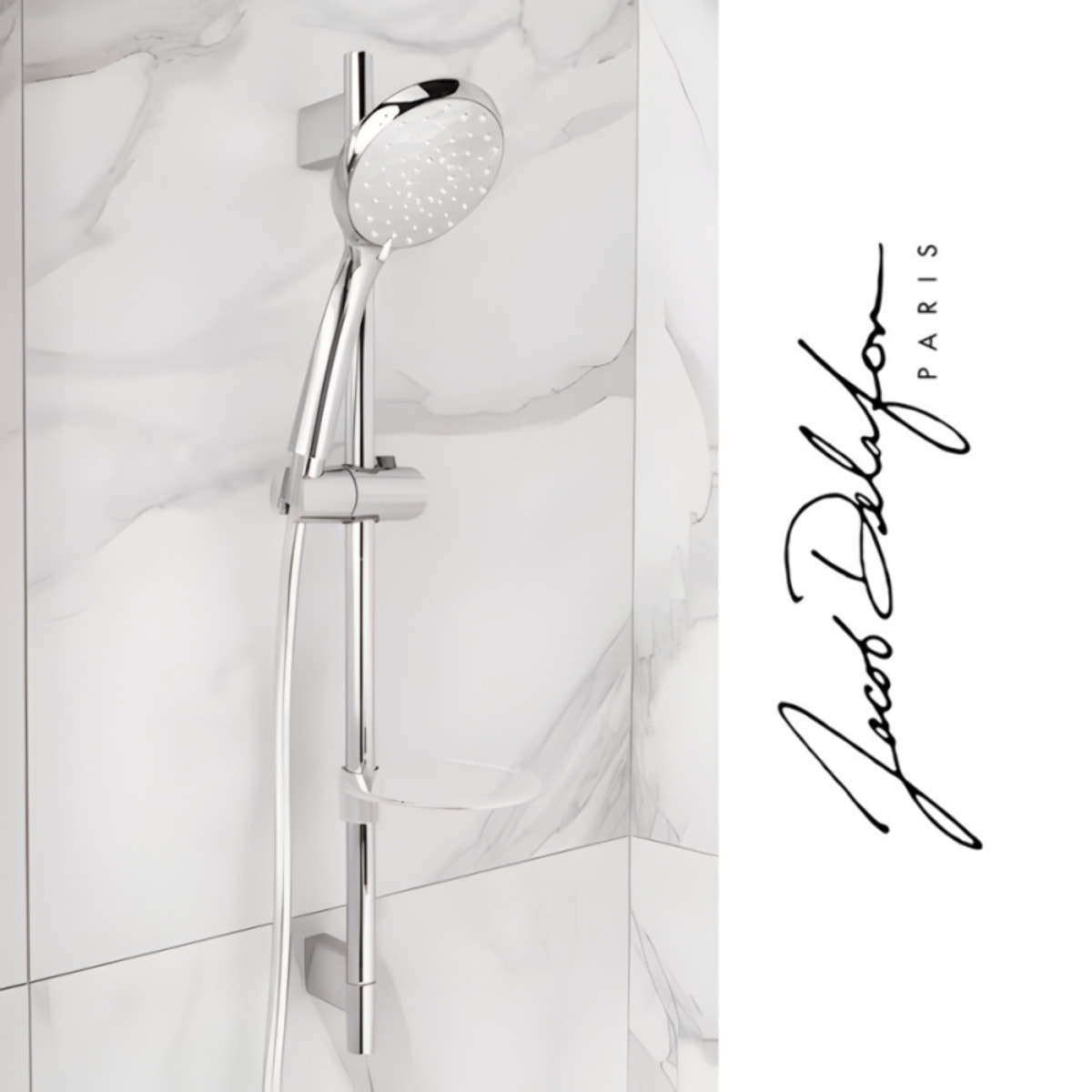 Douchette 3 jets Awaken organic avec barre de douche et porte savon