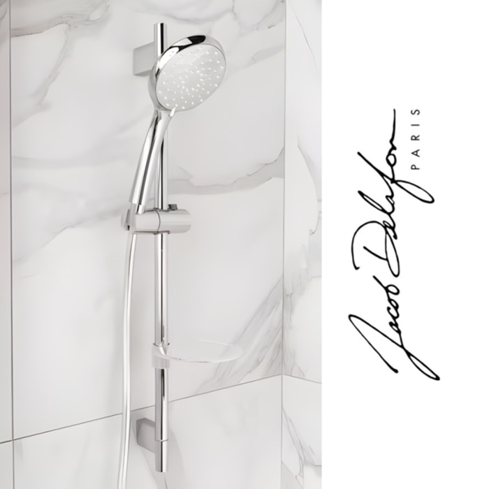 Douchette 3 jets Awaken organic avec barre de douche et porte savon