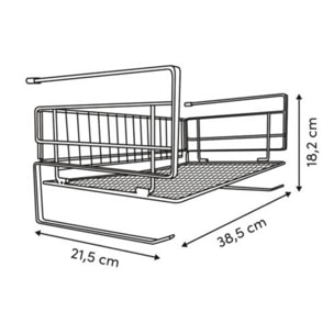 Etagère suspendue Spacy noir