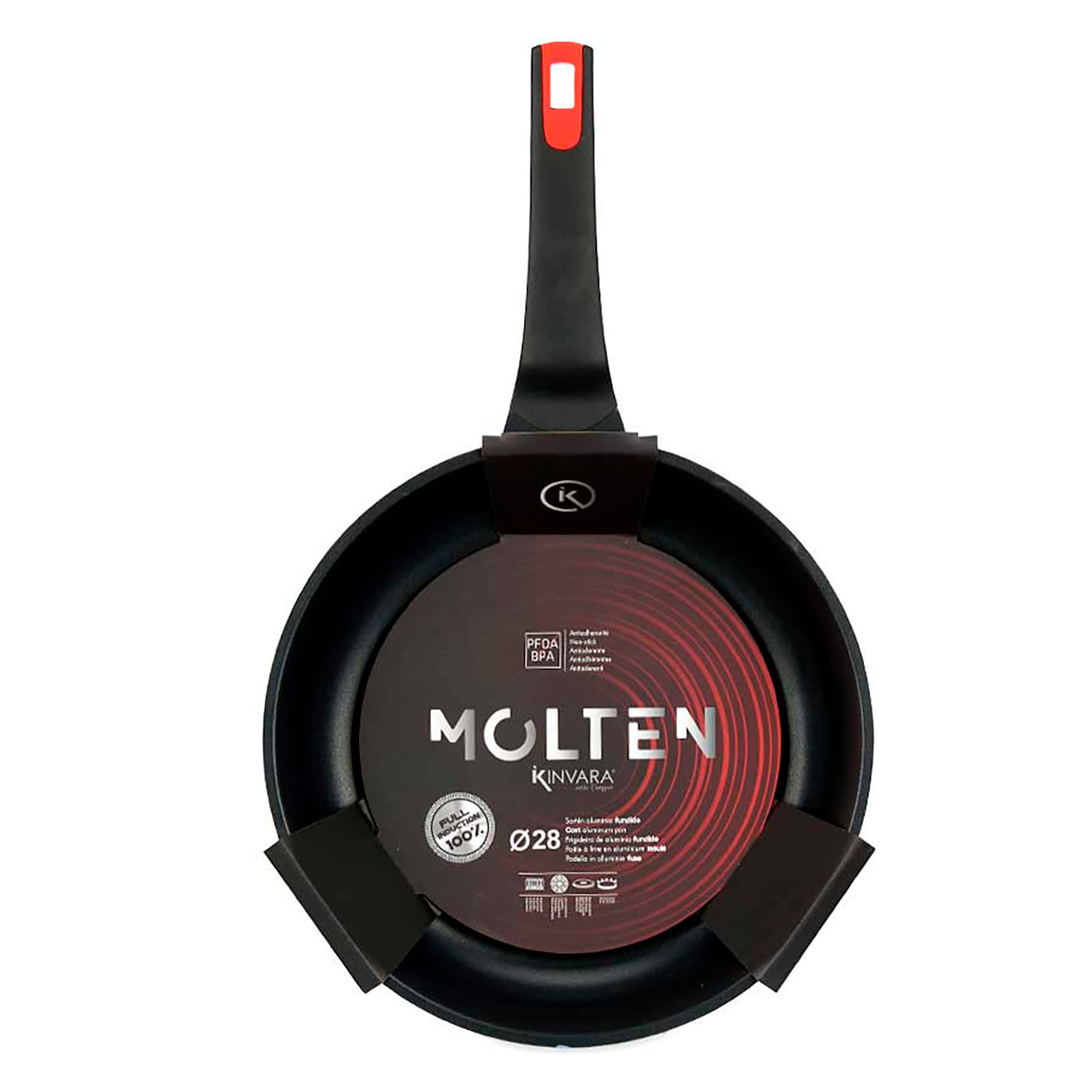 SARTEN 28CM AL FUNDIDO FULL INDUCTION MOLTEN