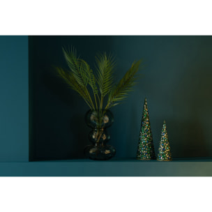 J-Line vase - verre - bleu pétrole - large