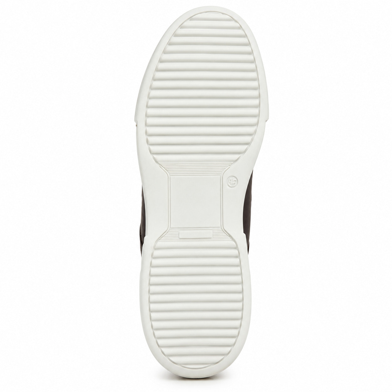 Sneakers stringate in vera pelle