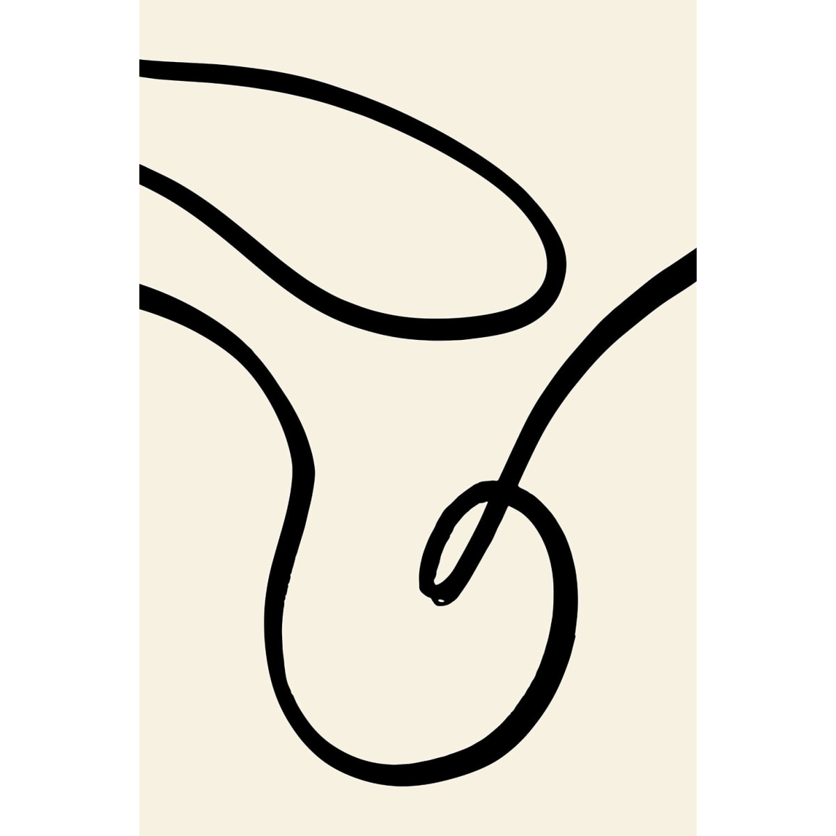Tableau line art bold I Toile imprimée