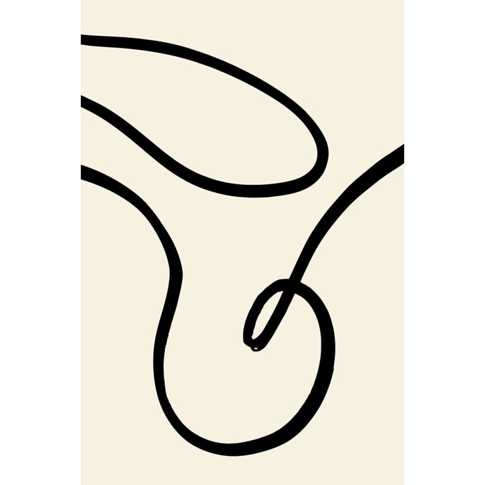 Tableau line art bold I Toile imprimée