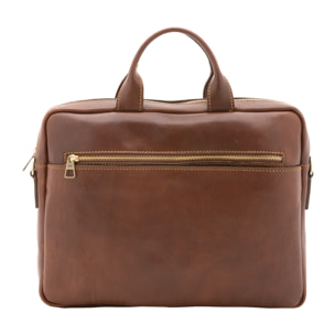 Borsa a mano  unisex In Vera pelle Made in Italy 37x27x6 cm