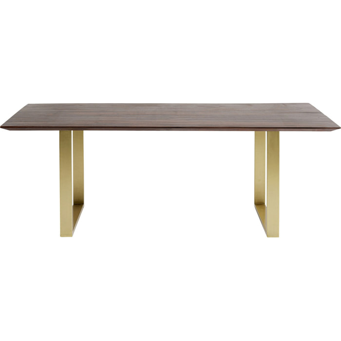 Table Symphony noyer laiton Kare Design