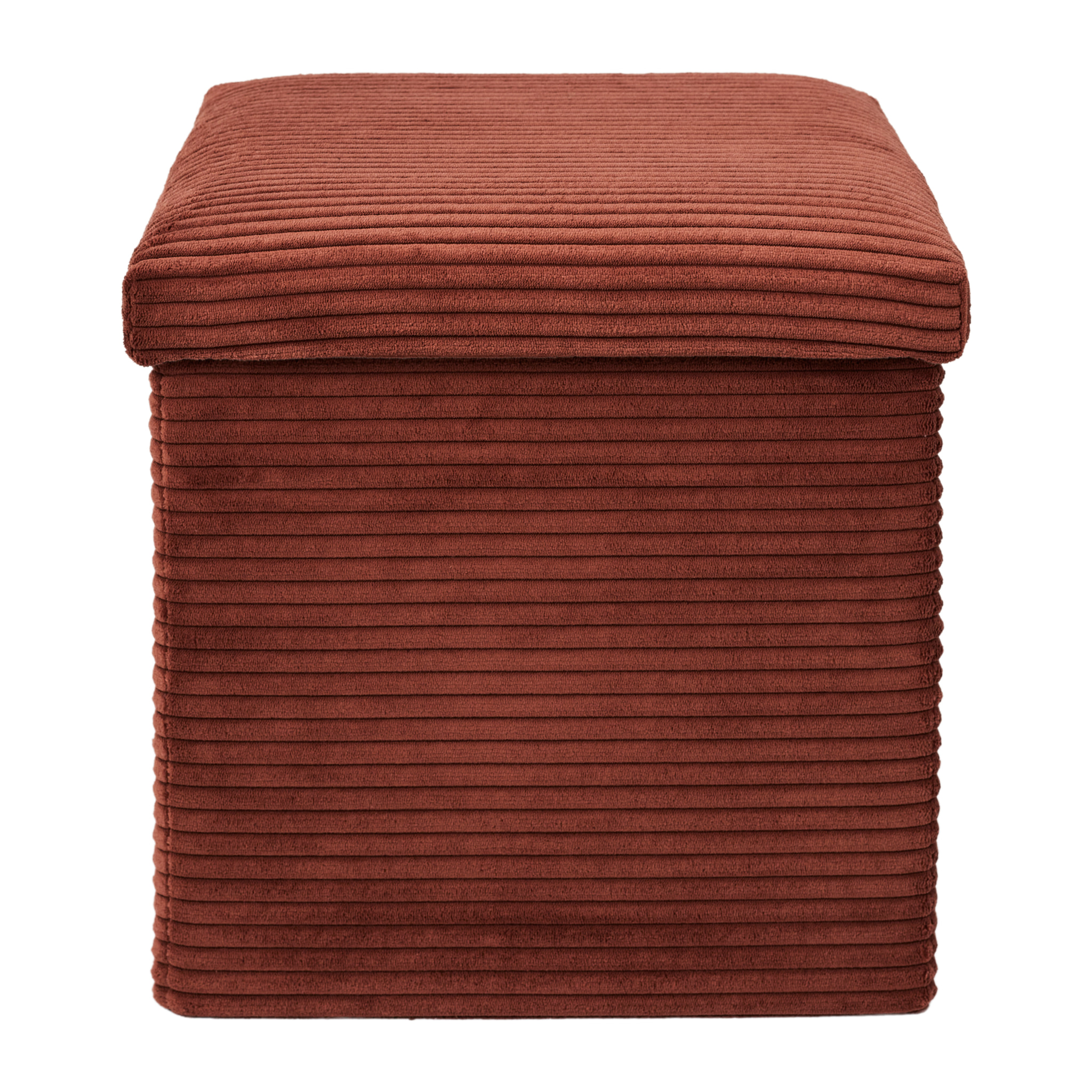Coffre Pouf Pliable Cotele Scott Terra