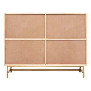 Buffet 2 portes "Rayo" cannage rotin 100x79cm
