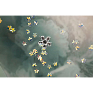 DIPINTO SU TELA LACCATO ELEGANT C/CORNICE -A- CM 52X4,5X152