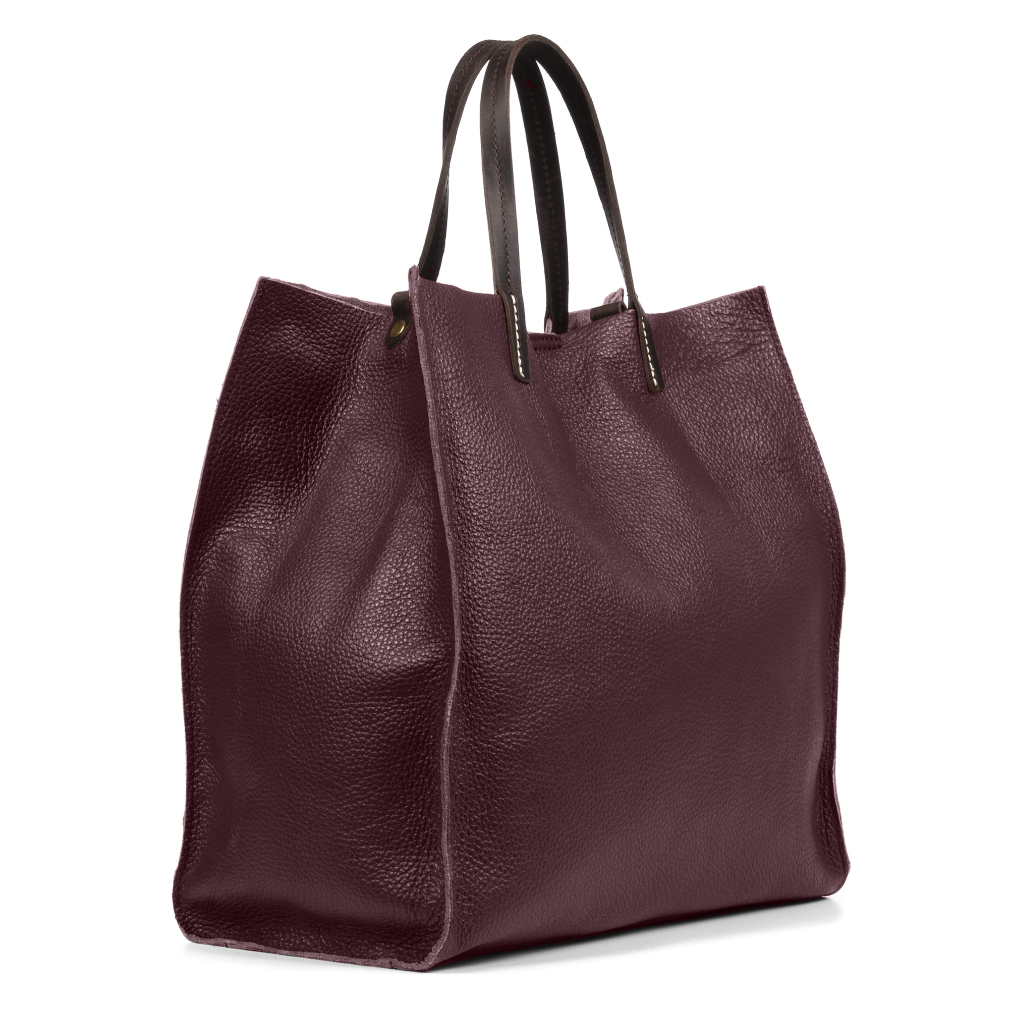 Bianca Borsa Shopper Donna.Pelle autentica Dollaro